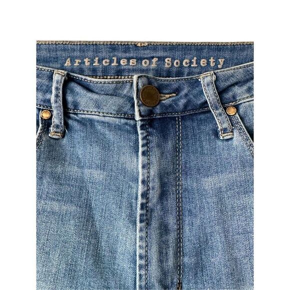 Articles of Society Women’s Blue‎ High Rise Straight Leg Jeans Size 28 - Picture 2 of 8